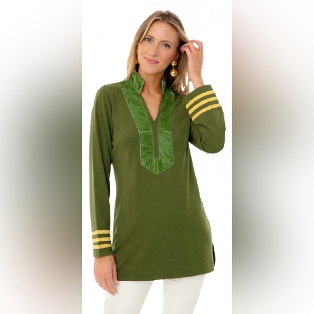 Tuckernuck sail to sable green tunic top size small NWT